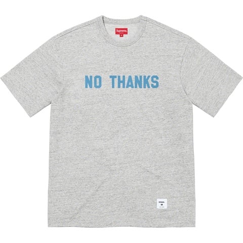 Supreme No Thanks S/S Top - Heather Grey