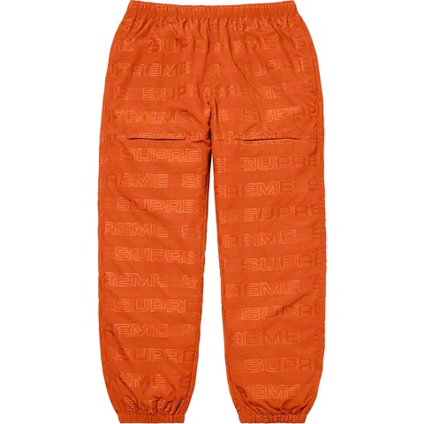 Supreme Logo Ripstop Track Pant - Orange