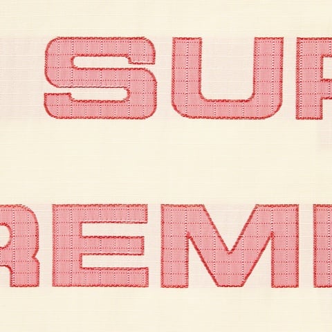 Supreme Logo Ripstop Hooded Track Jacket - Natural