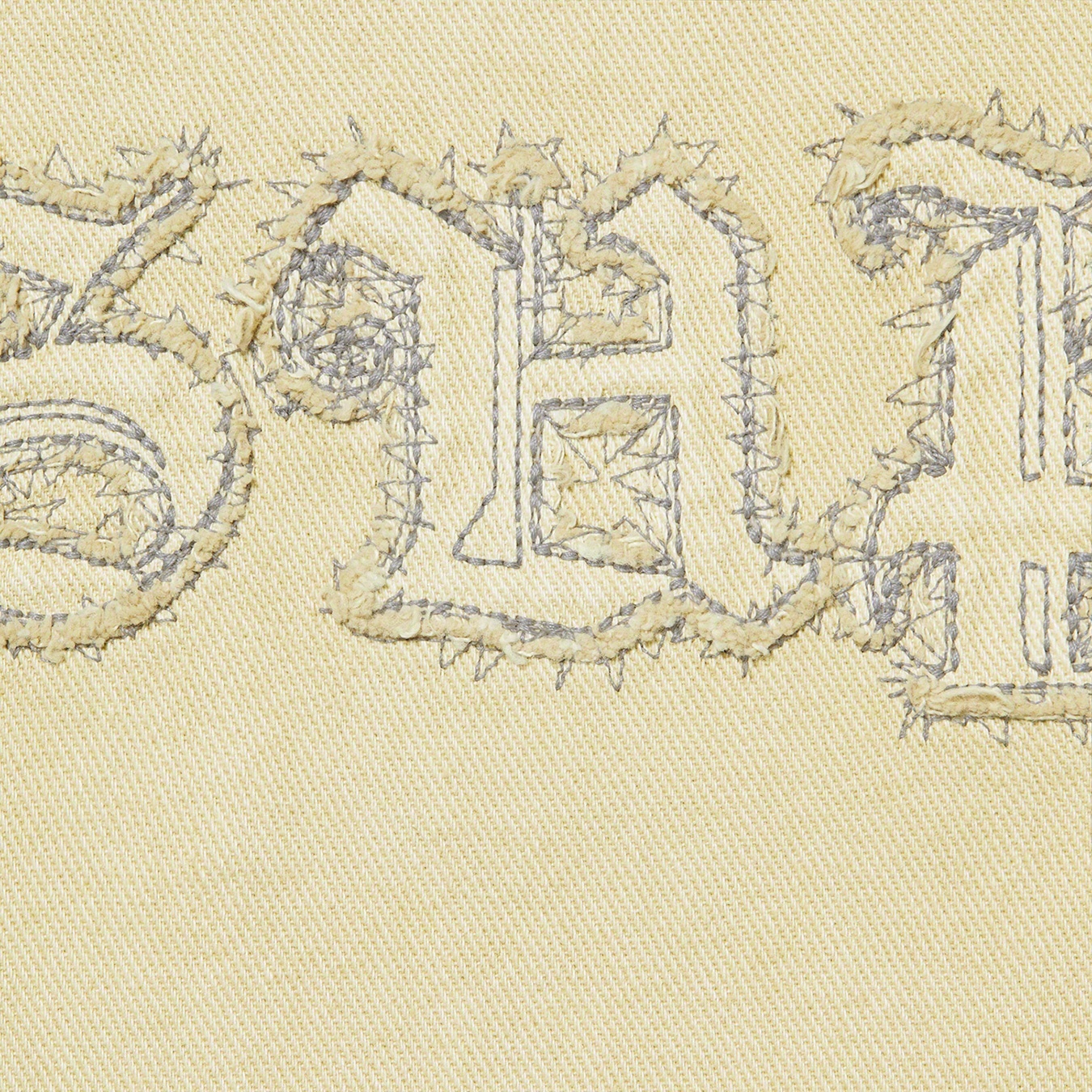 Supreme Appliqué Denim Shirt (FW21) - Natural - $138