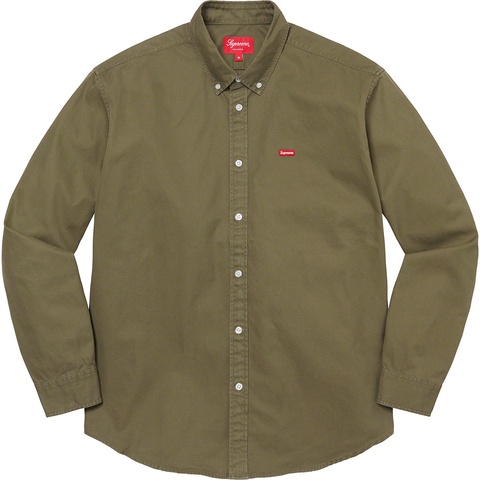 トップス Supreme small box denim shirt olive XL Small Box Twill Shirt - fall/winter 2021 - Supreme