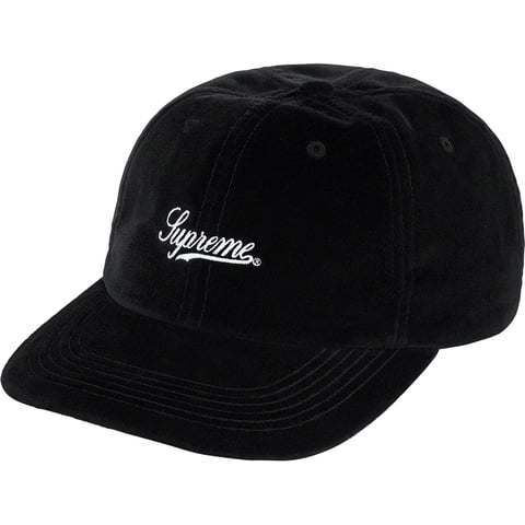 Supreme Velvet 2-Tone 6-Panel - Black