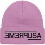 Supreme USA Beanie (FW21) - Violet