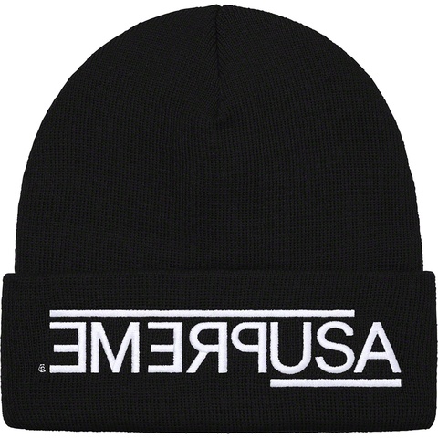 Supreme USA Beanie - Black