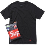 Supreme Supreme Hanes Tagless Tees (3 Pack) (FW21) - Black