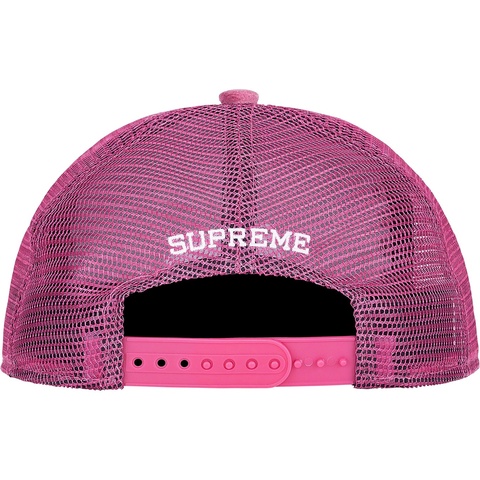 Supreme Studded Velvet Mesh Back 5-Panel - Dusty Pink