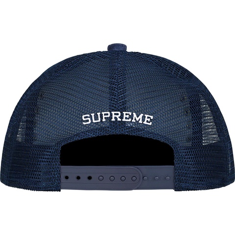 Supreme Studded Velvet Mesh Back 5-Panel - Navy