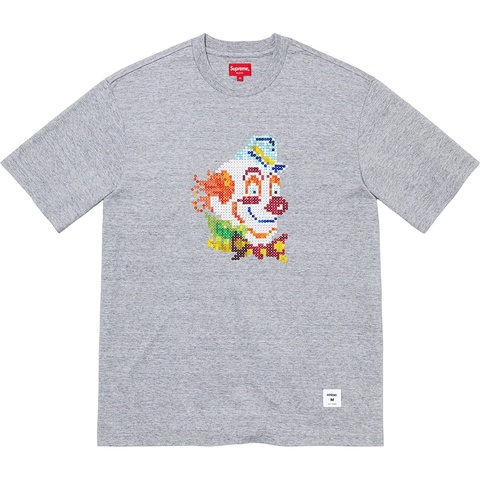 Supreme Clown Sequin S/S Top - Heather Grey