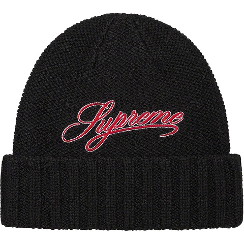 Supreme Script Logo Beanie - Black