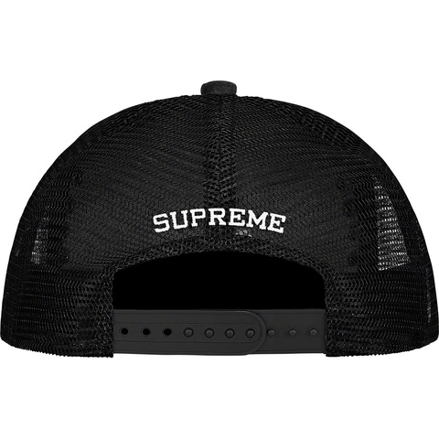 Supreme Studded Velvet Mesh Back 5-Panel - Black