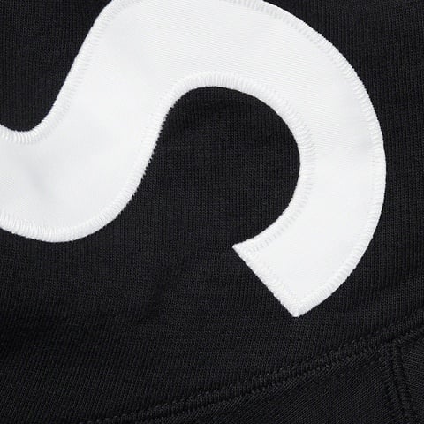 Supreme Contrast Hooded Sweatshirt - Black