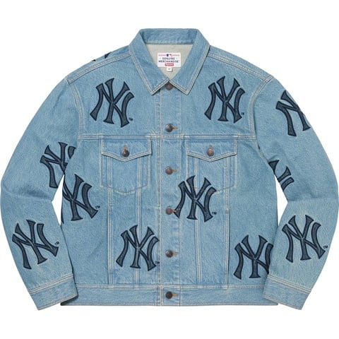 Supreme Supreme®/New York Yankees™Denim Trucker Jacket - Washed Blue