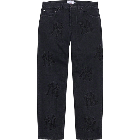Supreme Supreme®/New York Yankees™Regular Jean - Washed Black