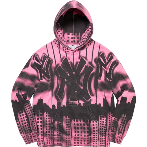 Supreme Supreme®/New York Yankees™Airbrush Hooded Sweatshirt - Pink