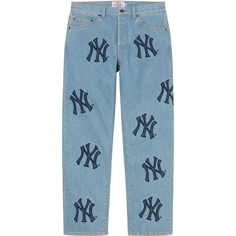 Supreme Supreme®/New York Yankees™Regular Jean - Washed Blue