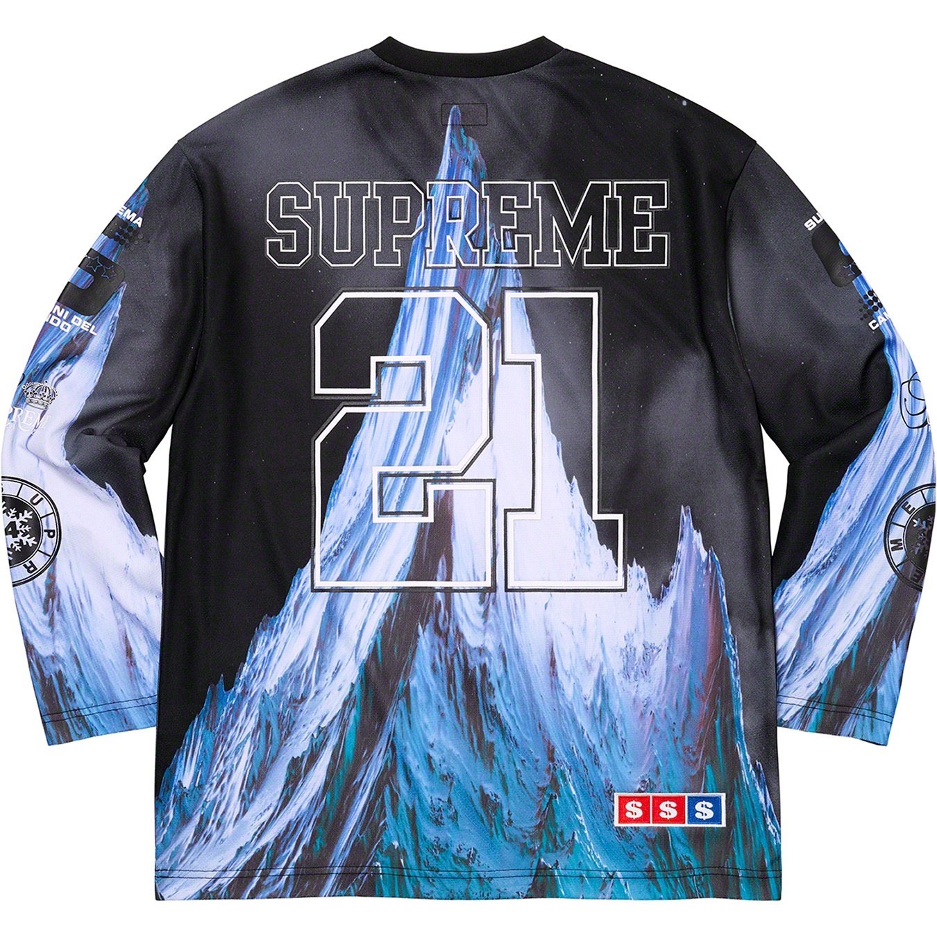 Supreme Mountain Hockey Jersey (FW21) - Black - $128