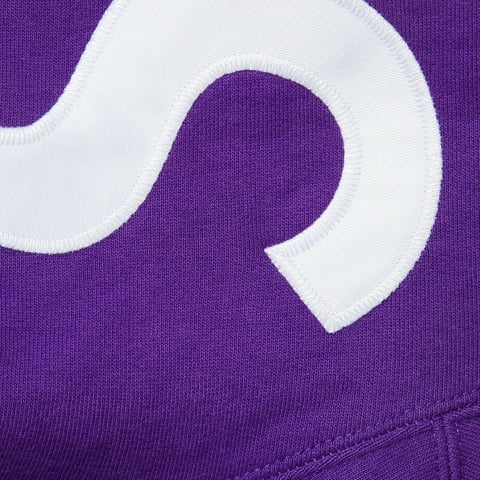 Supreme Contrast Hooded Sweatshirt - Purple