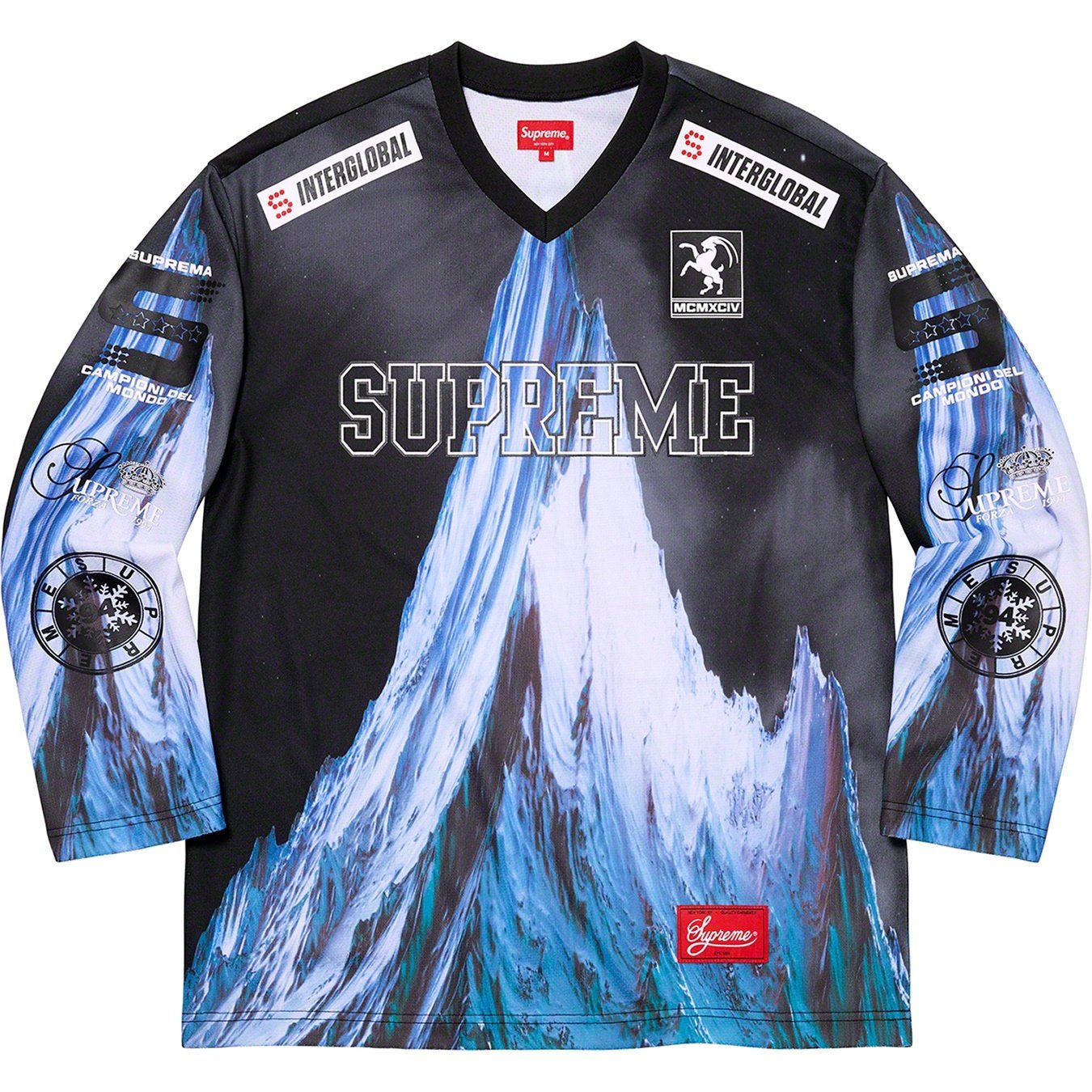 Supreme Mountain Hockey Jersey (FW21) - Black - $128