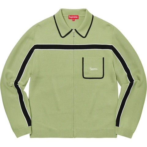 Chest Stripe Zip Up Cardigan - fall/winter 2021 - Supreme
