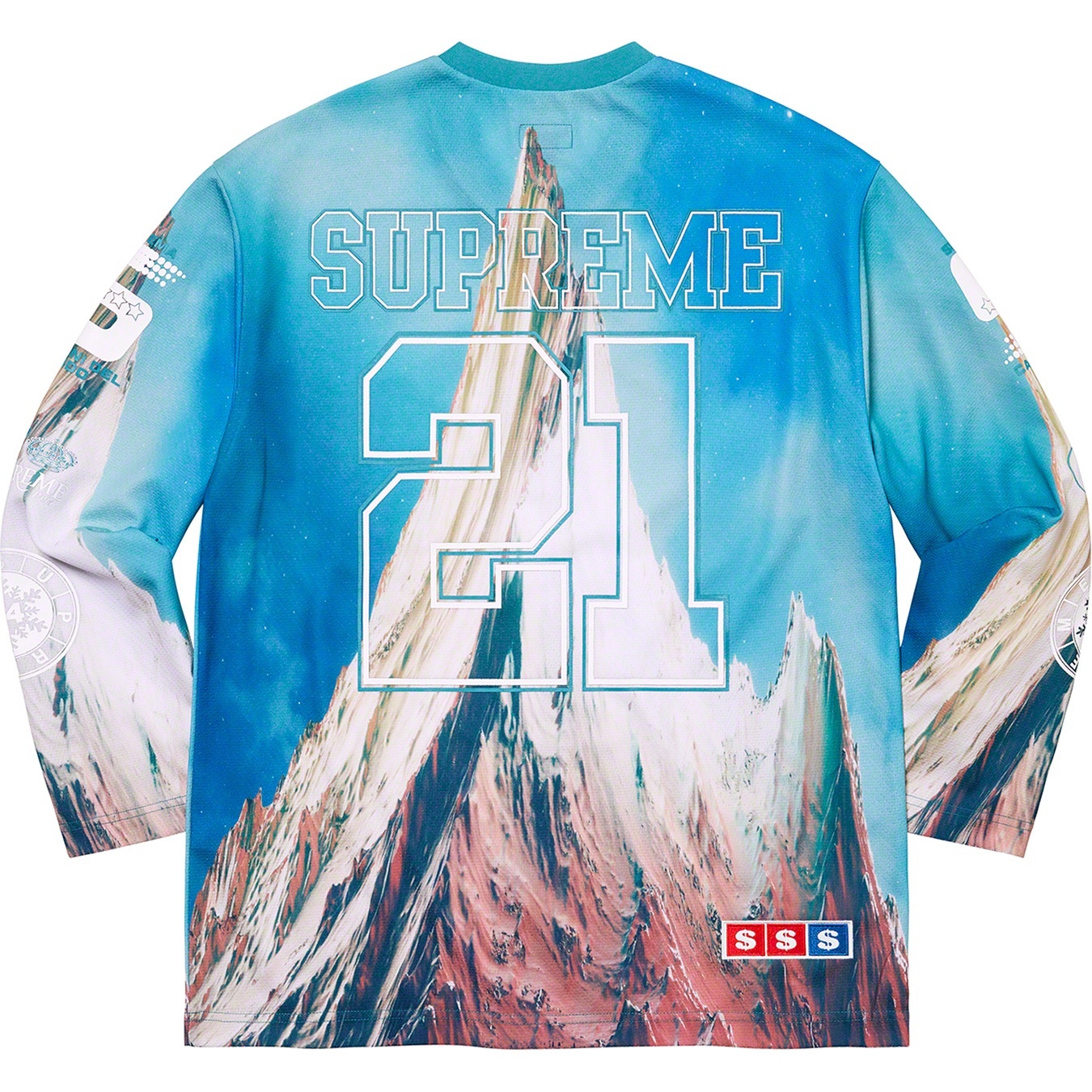 Supreme Mountain Hockey Jersey (FW21) - Blue - $128