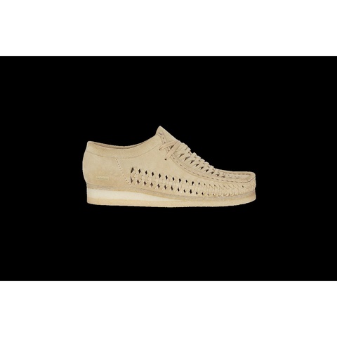 レアサイズ完売　Supreme × Clarks Woven Wallabee Clarks Originals Woven Wallabee Supreme Pink Men's - Sneakers - US