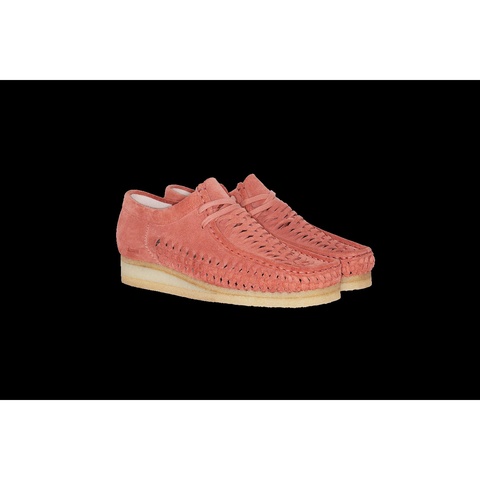 SUPREME×Clarks / Woven Wallabee ピンク 21FW Supreme Teams Up With Clarks for New Woven Suede Wallabees