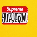 Supreme Gonz Nametag S S Top (FW21) - Yellow