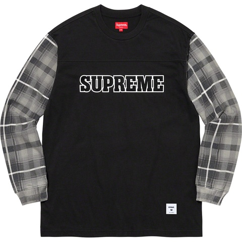 Plaid Sleeve L/S Top - fall/winter 2021 - Supreme