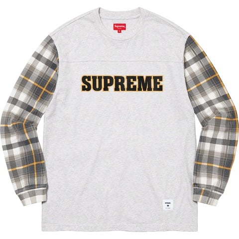 トップス supreme 21fw plaid sleeve l/s top Plaid Sleeve L/S Top - fall/winter 2021 - Supreme