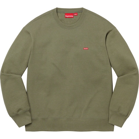 Supreme Small Box Crewneck - Light Olive