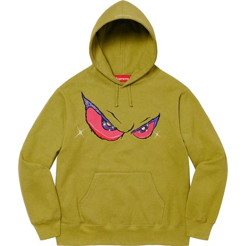 Supreme Eyes Hooded Sweatshirt - Moss