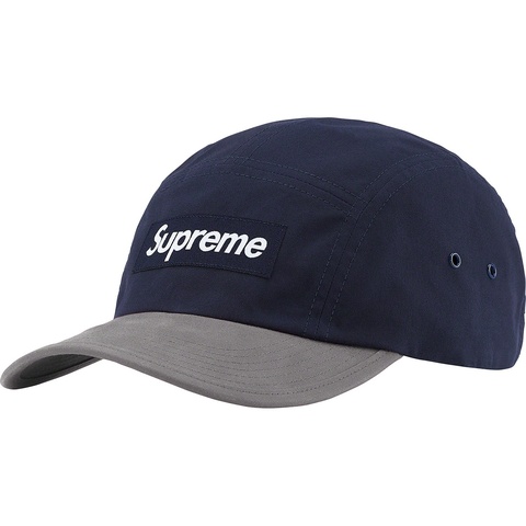 Supreme Waxed Cotton Camp Cap - Navy