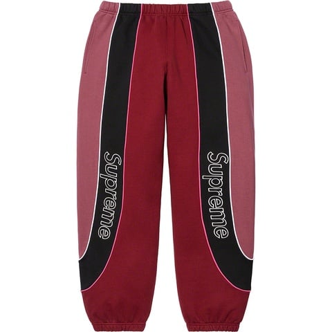 Supreme Track Paneled Sweatpant - Cardinal