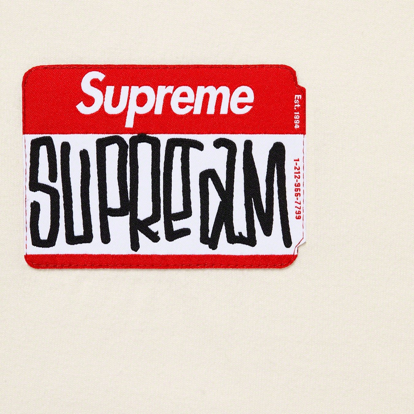 Supreme Gonz Nametag S S Top (FW21) - Natural - $68