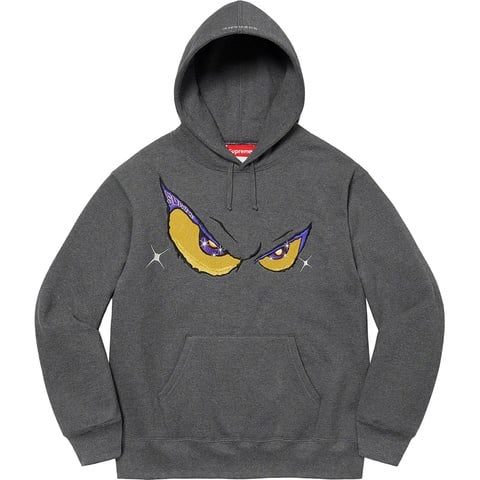 Supreme Eyes Hooded Sweatshirt - Charcoal