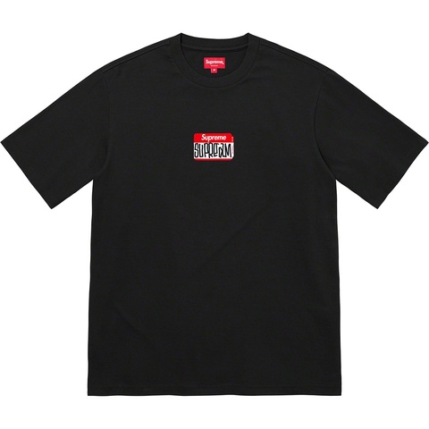 Supreme Gonz Nametag S/S Top - Black