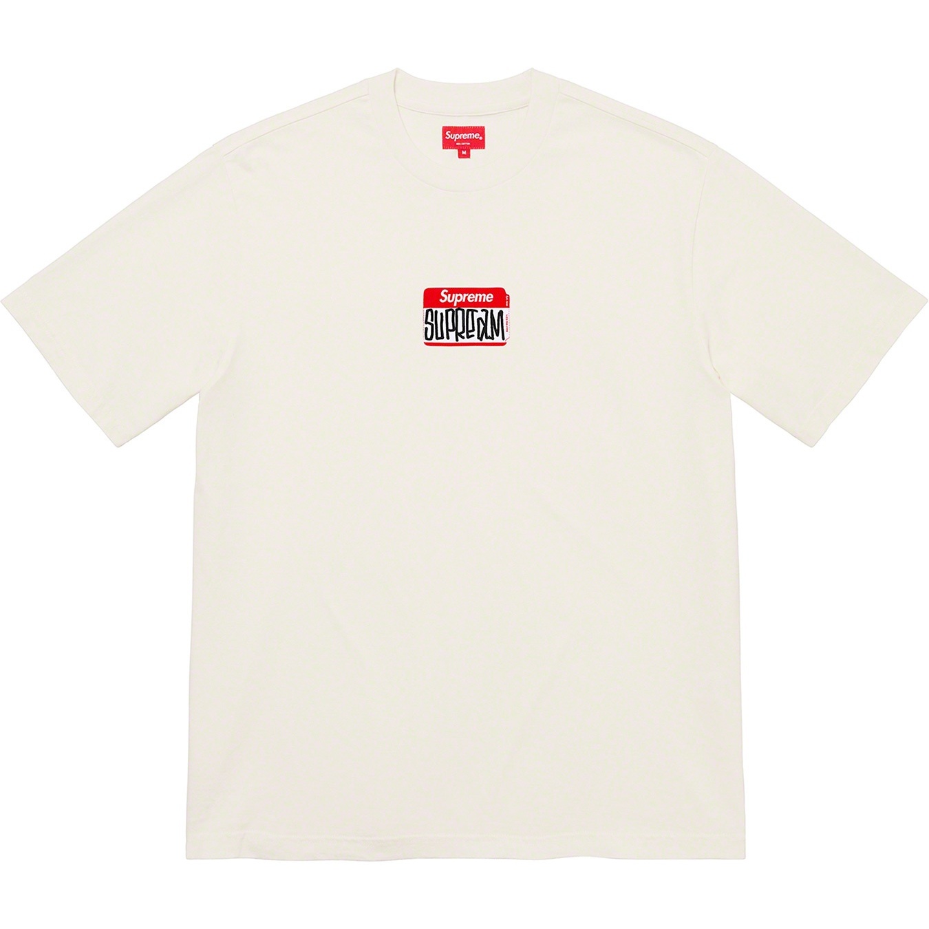 Supreme Gonz Nametag S S Top (FW21) - Natural - $68