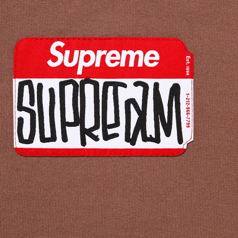 Supreme Gonz Nametag S/S Top - Brown