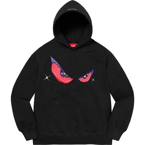 Supreme Eyes Hooded Sweatshirt - Black