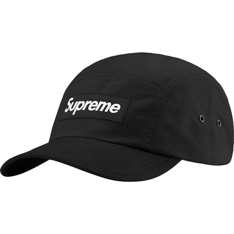 Supreme Waxed Cotton Camp Cap - Black