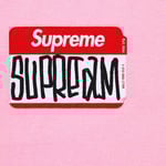Supreme Gonz Nametag S S Top (FW21) - Pink
