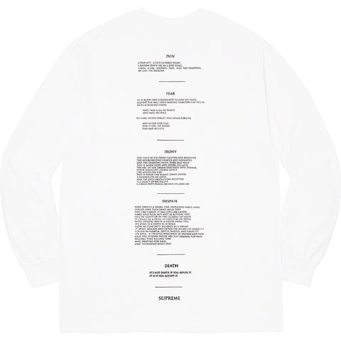 Supreme Supreme/The Crow L/S Tee - White