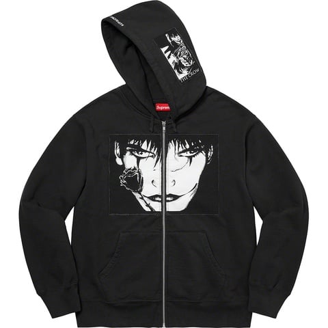 Supreme/The Crow Zip Up Hooded Sweatshirt - Supreme