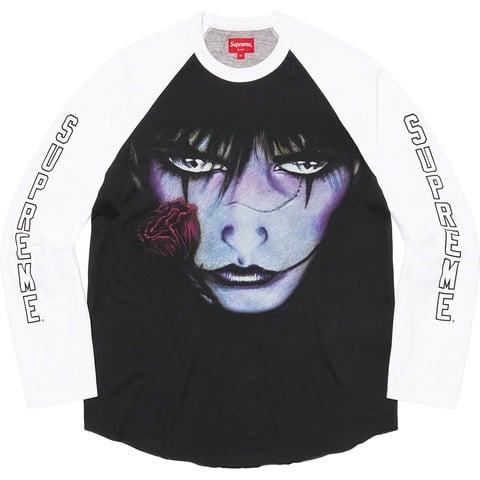 Supreme Supreme/The Crow Raglan L/S Top - White Eyes