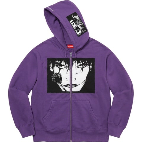 Supreme/The Crow Zip Up Hooded Sweatshirt - Supreme