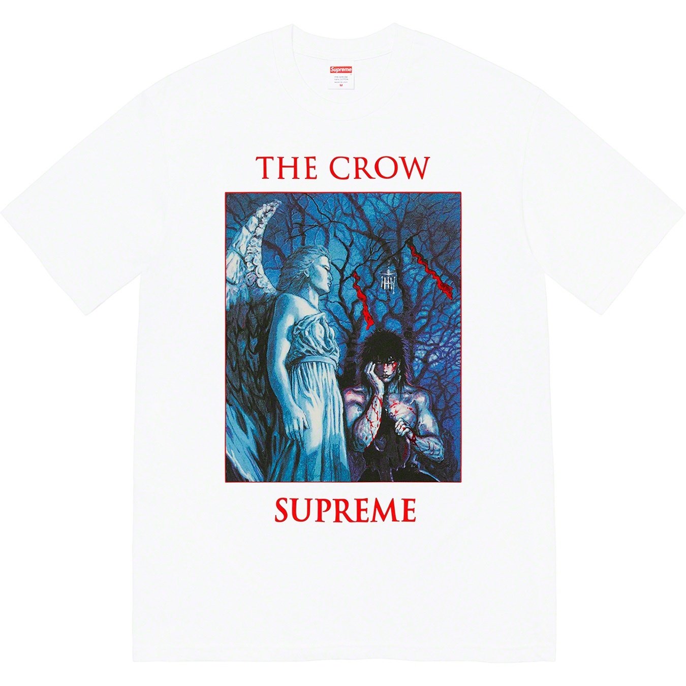 Supreme Supreme The Crow Tee (FW21) - White - $44