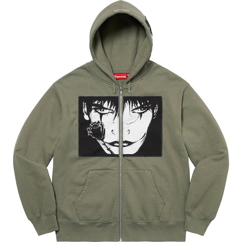 Supreme/The Crow Zip Up Hooded Sweatshirt - Supreme