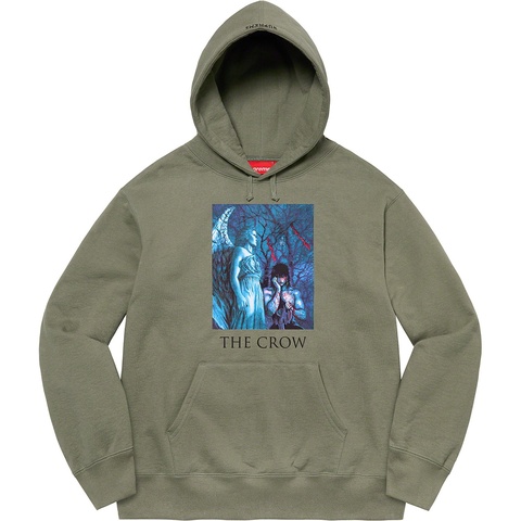 Supreme Supreme/The Crow Hooded Sweatshirt - Light Olive