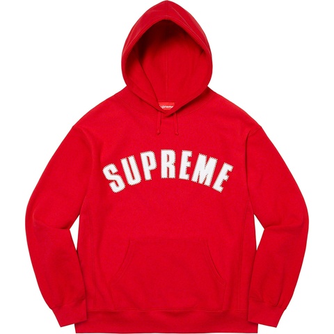 Supreme Pearl Logo Hooded Sweatshirt - Red