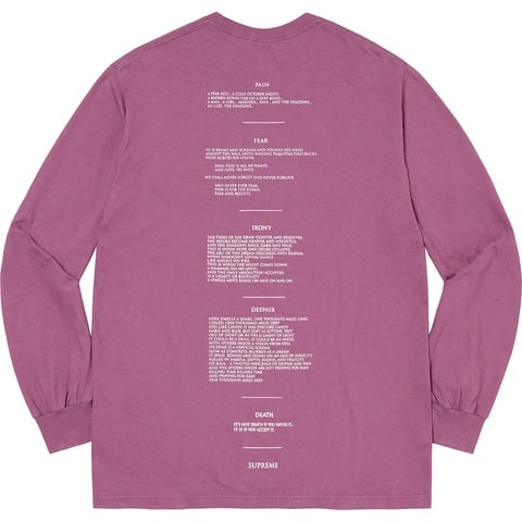Supreme Supreme/The Crow L/S Tee - Plum